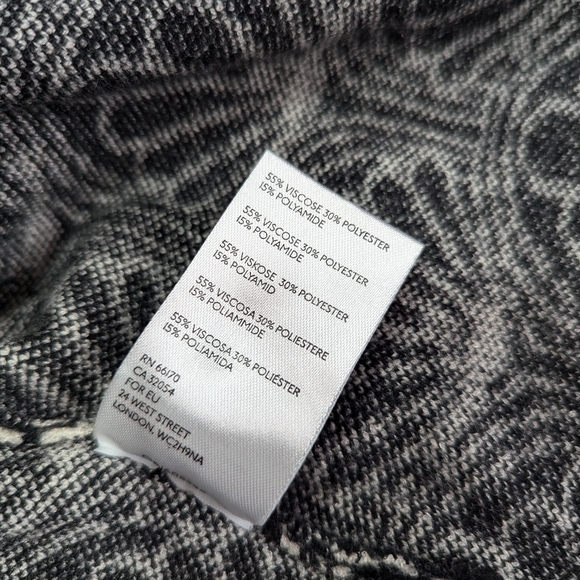 NWT Urban Outfitters Hallie Faux Fur Trim Jacquard Cropped cardigan Small - Picture 7 of 7